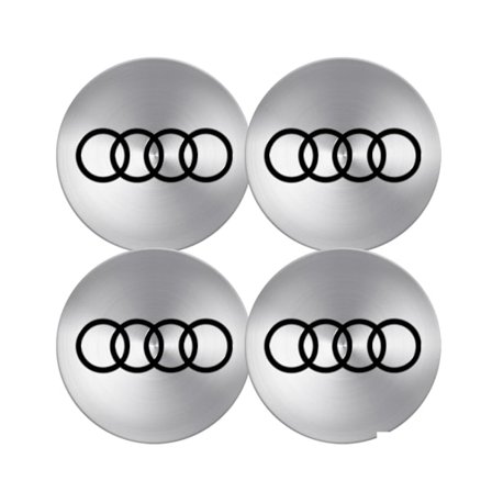 4 stk. 56mm Bil Emblem Felg Center Nav Kapsler Klistremerker Badge Dekorasjon For Audi S RS A3 A4 B8 8P 8V Horizon C7 A5 Q5 B7 B9 Q7 A1 A7