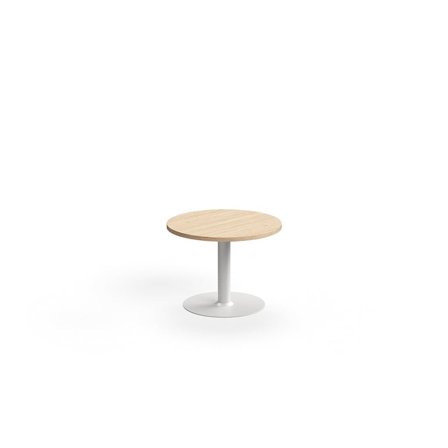 Beistelltisch VERTICUS, Ø700x500 mm, Eiche/Weiß