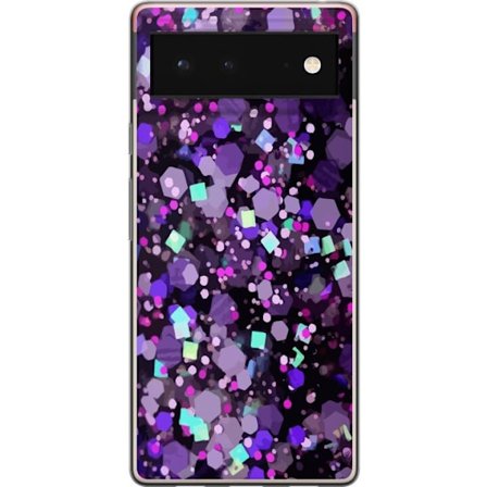 Kompatibelt Mobilskal till Google Google Pixel 6 Lila Glitter