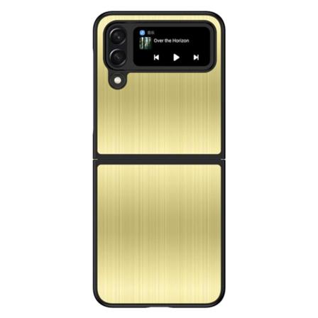 Samsung Galaxy Z Flip4 5g Stainless Steel + Pc Hybrid Folding Sk Gold