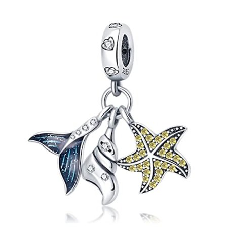 AVEKI 925 Sterling Silver Charm för Pandora Armband Evil E