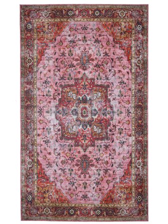 Köksmatta Georgia Oriental 300X500 Bomull Röd/Rosa Stor