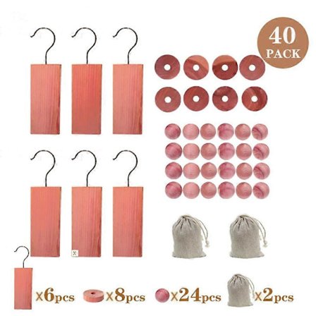 Garderobekrok i rød seder med naturlig duft (FMY)