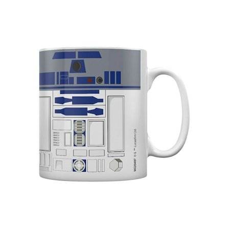 Star Wars R2-D2 Mugg En Storlek Vit/Blå/Grå