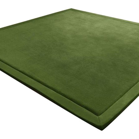 Premium Krabbelmatte Legetæppe Krabbetæppe Legetæppe | Designet i Tyskland | Ekstra tyk og blød, (Mørkegrøn)