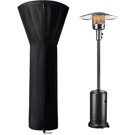 Utomhus värmare lock värmare lock uteplats luft paraply lock vattentät dammskydd (221*85*48cm)