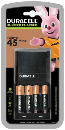 Duracell CEF27 Akkuladegerät Haushaltsbatterie AC