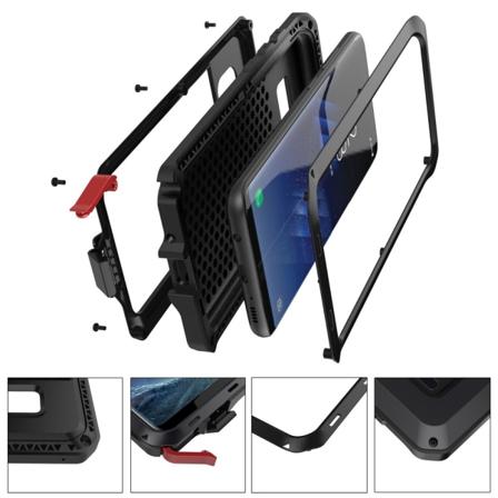 Samsung Galaxy S9 Plus - Army Fodral I Aluminium (heavy Duty) Svart