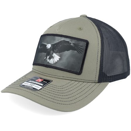 Calza Pennello - Groen trucker Cap - Eagle Big Patch Loden/Black Trucker @ Hatstore