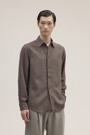 Colby Skjorta Herr Brun LENZING ECOVERO Viscose