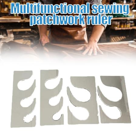 Multifunktionell sömnadslinjal Enkel design Akryl gör-det-själv-quiltverktyg Bearbetning av symall för hushållsmaskiner