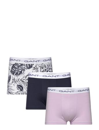 Tropical Leaves Print Trunk 3-Pack Boksershorts Marineblå GANT*Betinget Tilbud
