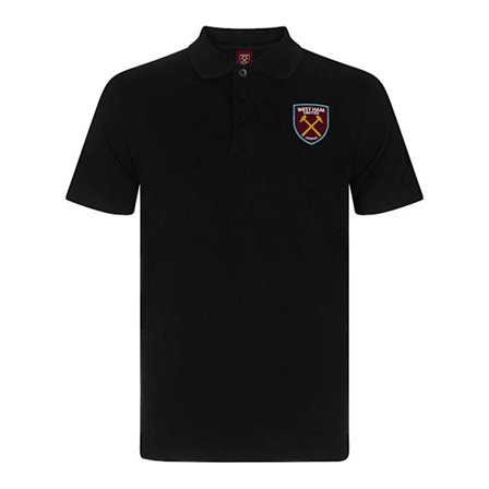 West Ham United FC Herr Crest Pikétröja XL Svart