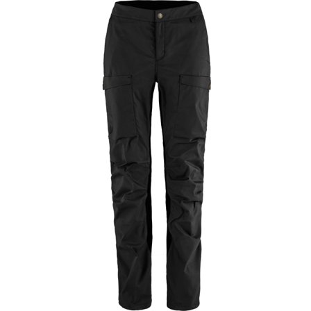 Fjällräven Abisko Hybrid Trail Trs 46/SHORT - Naiset - Black - Vaellushousut