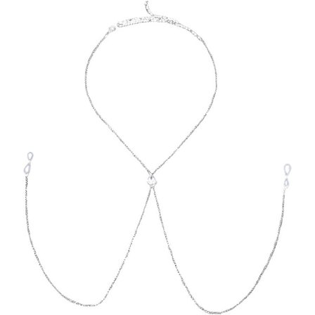 Krystal Tåre Body Chain til Kvinder y Body Halskæde Ikke-Piercing Brystvorte Løkke Falske Brystvorteringe BH Brystkæder Sommer Strand Bikini Natklub 