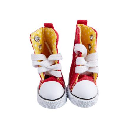 Docktillbehör 5cm High Top Canvas Sneakers Casual Skor För