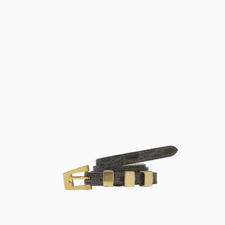 By Far, Belt Grijs, Dames, Maat:L,leer