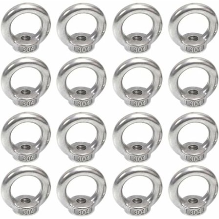 Perfekt øjemøtrik til din have, rustfrit stål fastgørelse med M5 metrisk gevind til ophængning af dekorationer og mere