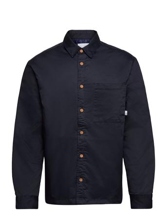 Ramon Twill Quilted Sjacket Blue Kronstadt