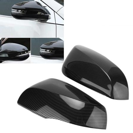 2 stk Deksel til bakspeil i karbonfiber, erstatning for RAV4 2019‐2021