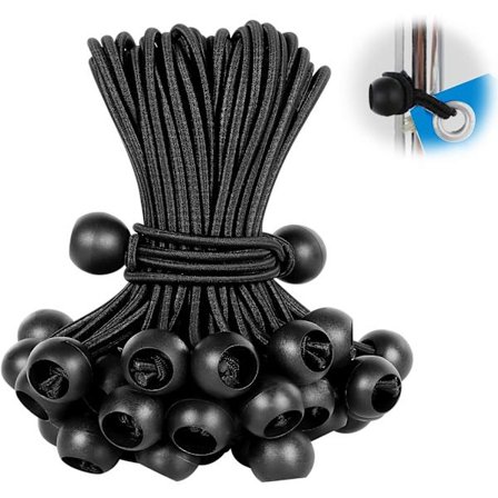 50 elastiske snore med kugle 15 cm med elastiske snore med kugle
