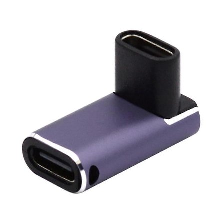 Typ A 240W Typ C Hona till Hona Konverterare 40Gbps Vinklad Miniadapter Stöder 8K Ljud