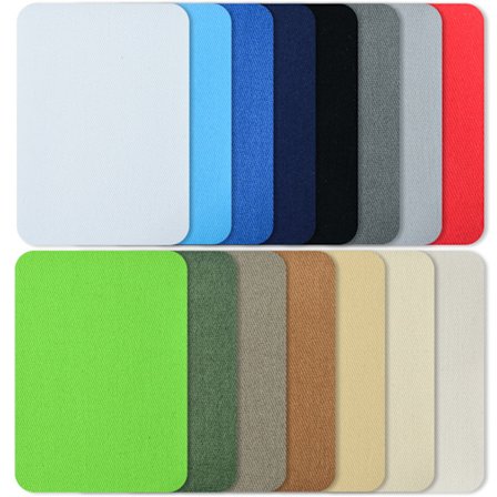 15 stk strykejern på reparasjonslapper, bomullsstoff lapper for klær reparasjon