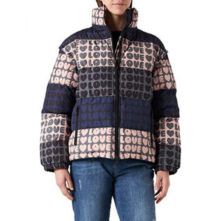 Love Moschino, Coat Roze, Dames, Maat:M