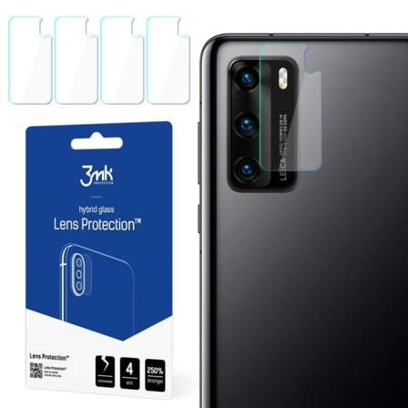 4-pack 3mk Flexibleglass Huawei P40 Linsskydd Kamera Transparent