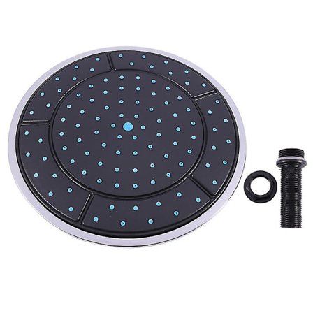 1 stk. 25 cm plastik rund form regnvandsdrevet brusekabine top brusehoved dyse kabine adgang - WELLNGS