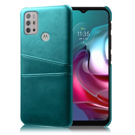 Motorola Moto G30 / Motorola Moto G10 skal med korthållare - Grön