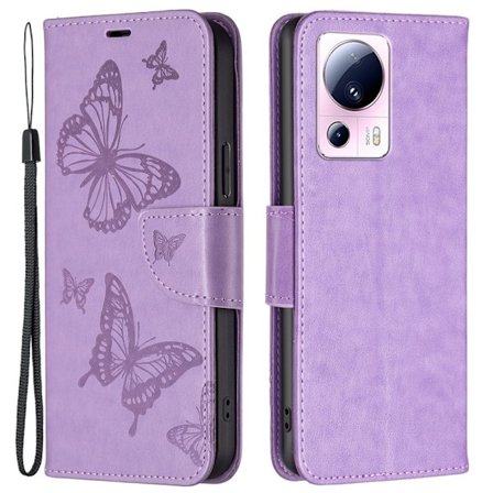 Sommerfugl Xiaomi 13 Lite / Civi 2 Flip Etui - Lilla