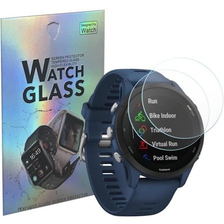 Karkaistu Lasi Garmin Forerunner 255 - Forerunner 255 Music [2 kpl] Suojakalvo Rannekellon Näytölle Naarmuuntumisen Estämiseksi Phonillico