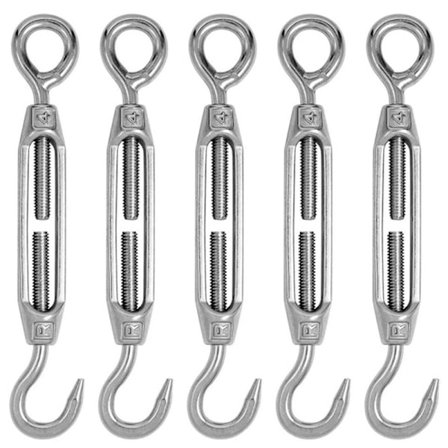 # kpl Lankakirensäätöruuvi Lankakirensäätöruuvi M4 Ruostumaton Teräs Säädettävä Lankakirensäätöruuvi Koukku ja Silmä Sarja Raskaskäyttöön #