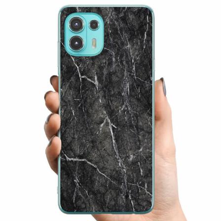Motorola Edge 20 Lite Tpu Mobilskal Marmor Svart