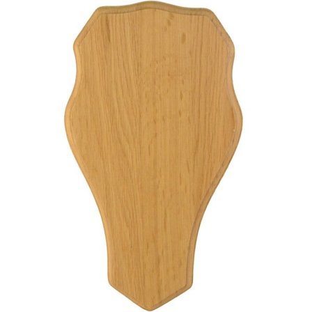 Grey Oak Troféskjold Lronhjort, Lys eik 48x25 cm