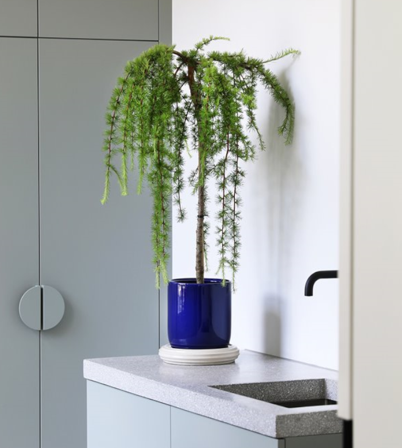 Klevering Churros Blomsterpotte L Ø24,5xH25 Blå