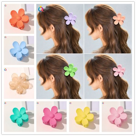 #Blomsterpike Dame Hårspenner 7 Stykker Hårklipp Hårklipp Søte Matte Kløklipp for Tykt Hår Sklisikre Hårklype Dekorative Hårtilbehør#