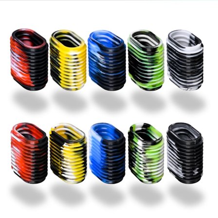 Anti-slip gummi fiskehjul håndtag til fiskehjul (5 par)