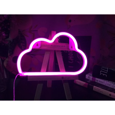 Neon LED Cloud Sign Dekoration Let, Dekoration til væg til jul, fest