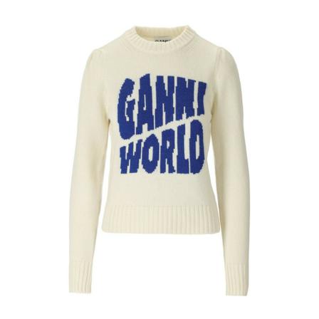 Ganni, Sweatshirts Wit, Dames, Maat:M