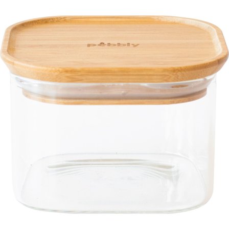 Pebbly Lasipurkki bambukannella 500 ml