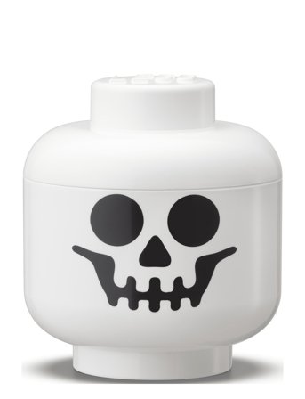 LEGO STORAGE Lego Mini Head - Skeleton - White - MINI