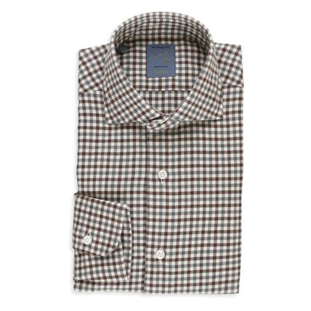 Barba Casual Shirts Brun, Herre Skjorter