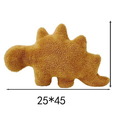 Mub- Kawaii Soft Throw Pillow Stuffed Animal Dinosaur Chicken Nugget Doll Plush Toy Dino Chicken Nugget Plush Toy For Girl Boy 2
