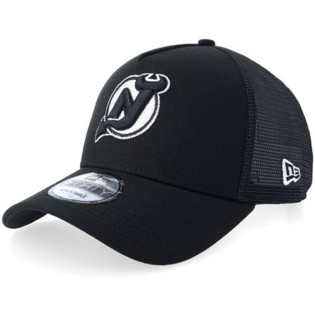 New Era - NHL Svart trucker Keps - New Jersey Devils 9FORTY Black/White A-Frame Trucker @ Hatstore
