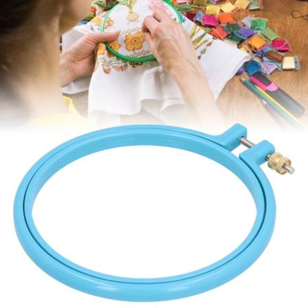 Korsstygnsbroderi Cirkel Plast Färgglad Båge Ring för DIY Konst Hantverk Sömnad 5in