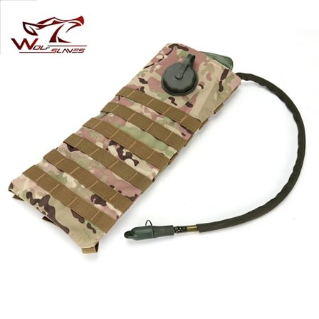 New Arrival 3L Taktisk vattenväska Militär vandring Camping Vattenförvaring Blåsa MOLLE Hydration Ryggsäck Påse Vattenpåse