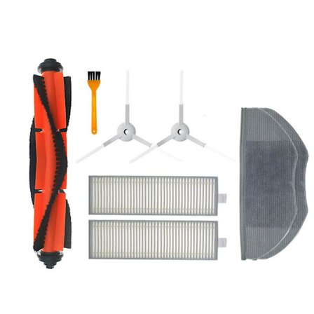 Sidoborste Huvudborste Moppduk Tillbehör för G1 Mijia Robotdammsugare Mopp Essentiell Rengörare Reservdelar