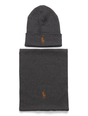 Polo Ralph Lauren | Rib-Knit Cotton Beanie & Scarf Gift Set | ONE SIZE